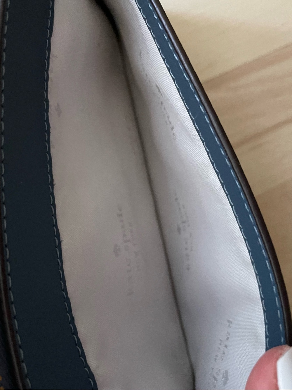 Good Condition Kate Spade Blue-Gray Clutch - Wallet - Picture 5 of 13